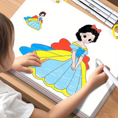 Princess Coloring Book for Kids - Fun Cartoon Graffiti Book for Early Learning