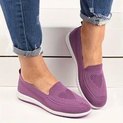 Women's Heart Pattern Knit Slip On Shoes