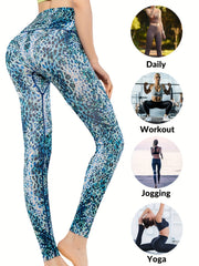 Leopard Print Yoga Leggings Women's Activewear