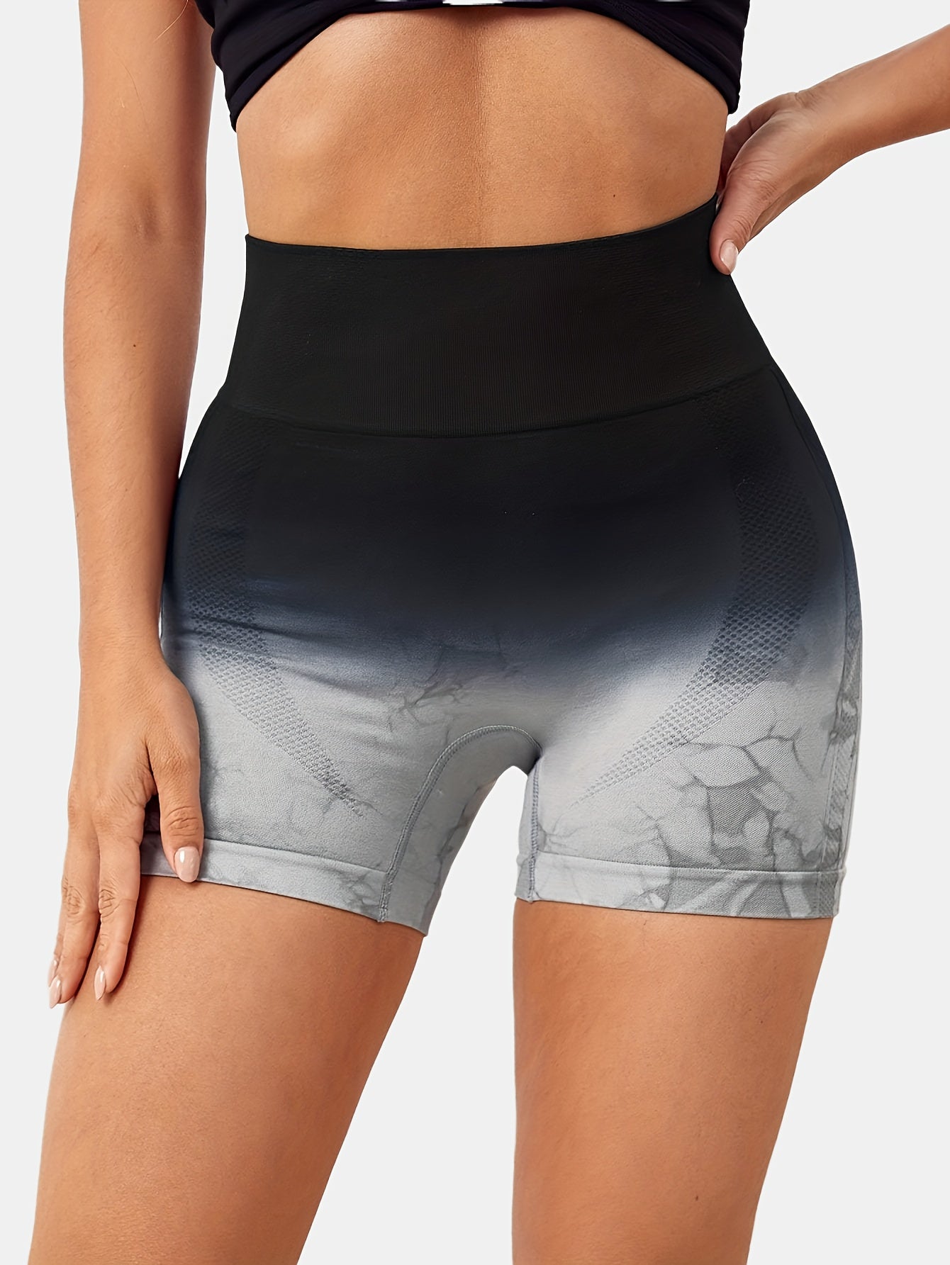 Tie Dye High Waist Sports Shorts for Women