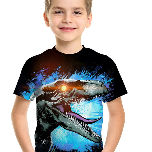 Roaring Dino 3D Print Boy's T-shirt
