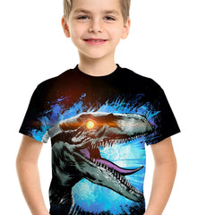 Roaring Dino 3D Print Boy's T-shirt