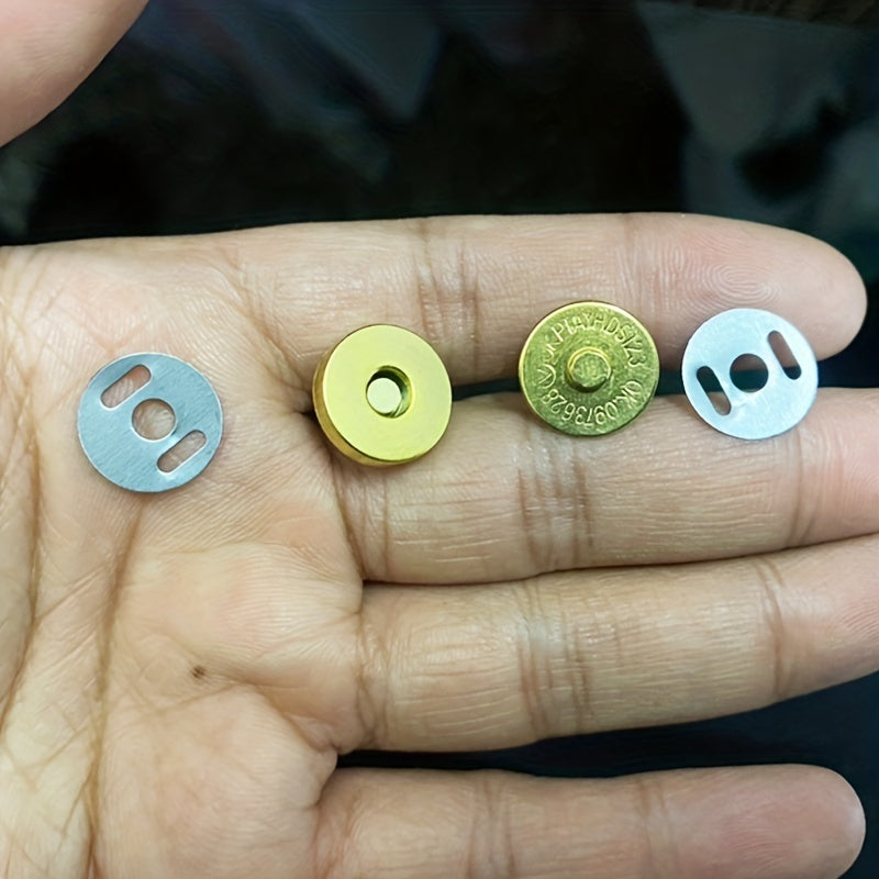10pcs Round Strong Magnet Metal Snap Magnetic Button