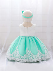 Baby's Lace Wedding Dress with Big Bow