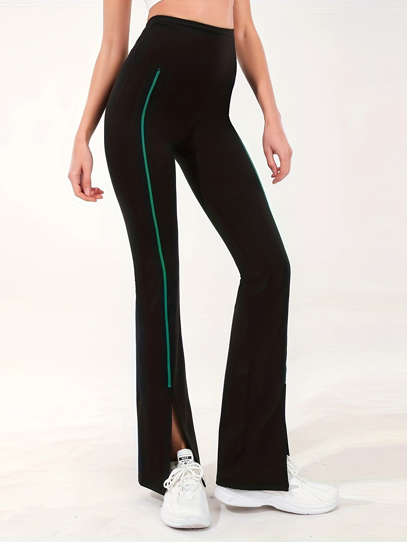 Women's High Waist Flared Pants Tummy Control Leggings