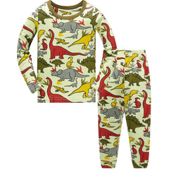 Boys Dinosaur Pajama Set Long Sleeve Top & Pants