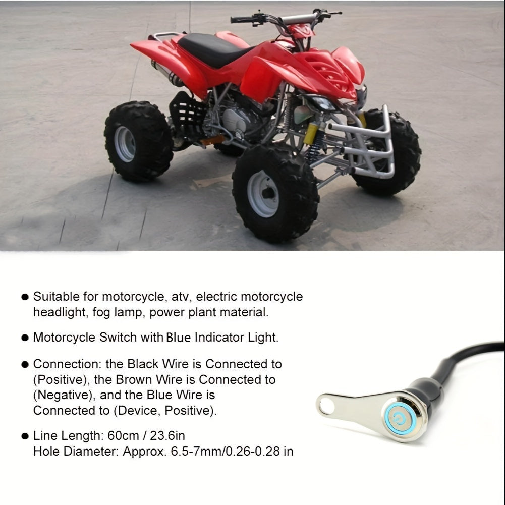 Waterproof Stainless Steel Switch For Motorcycles