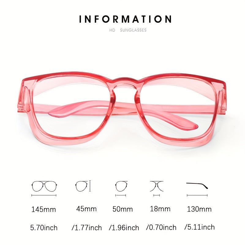Men's Stylish Safety Goggles Windproof Frame Flat Light Glasses