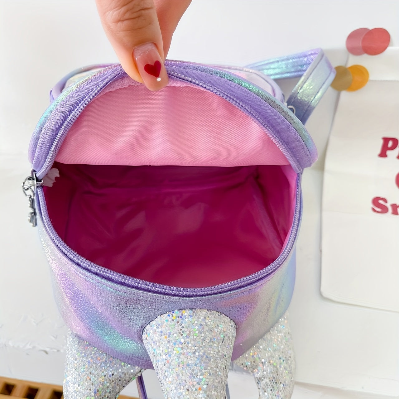 Unicorn Sequin Kindergarten Backpack Large Capacity School Bag