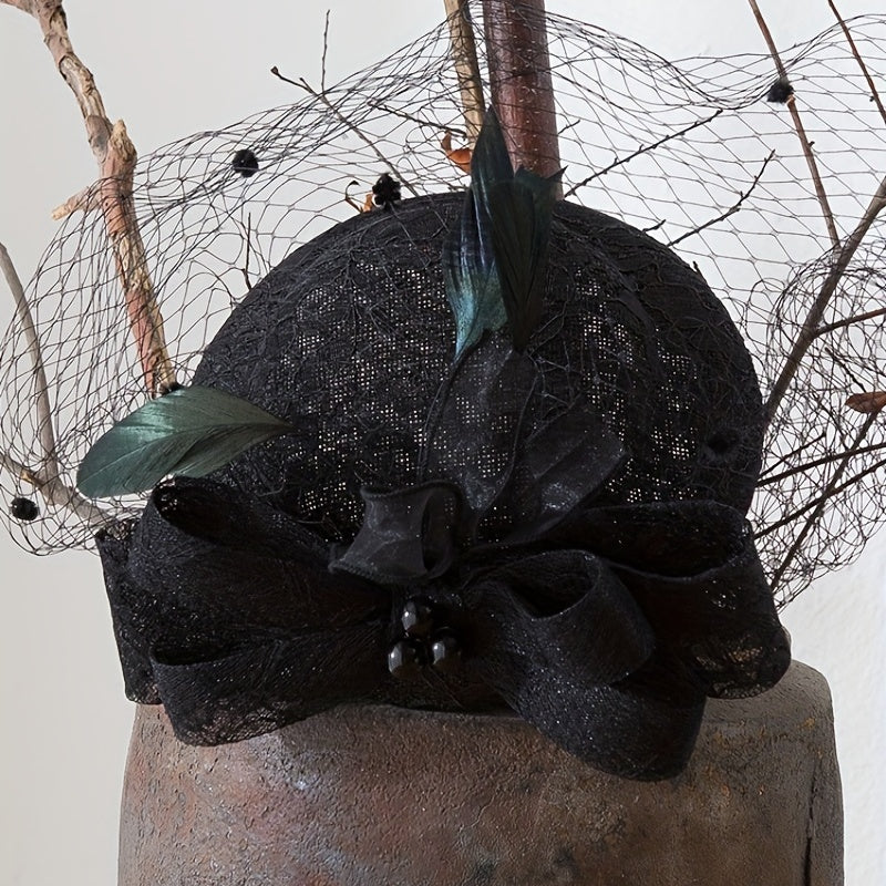 Mesh Flower Fascinators Hat For Women Tea Party Headband