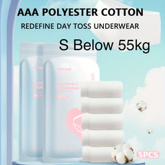 5pcs Disposable Women Panties Soft And Comfortable For Travel Hotel Outdoor