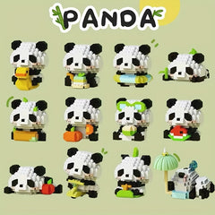 Panda Building Blocks Toy Creative Gift Desktop Ornaments