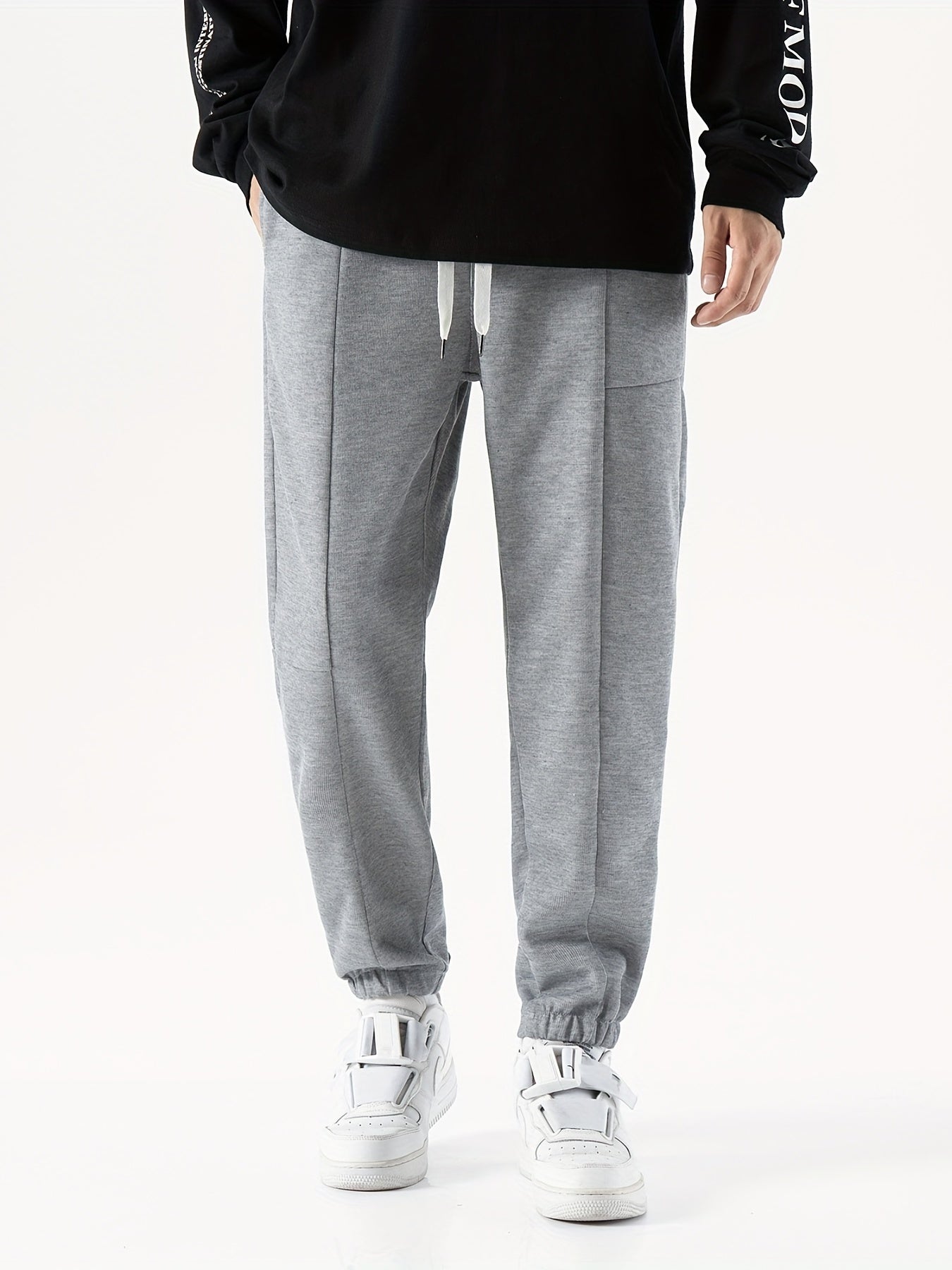 Men's Loose Fit Drawstring Joggers for Fitness Cycling