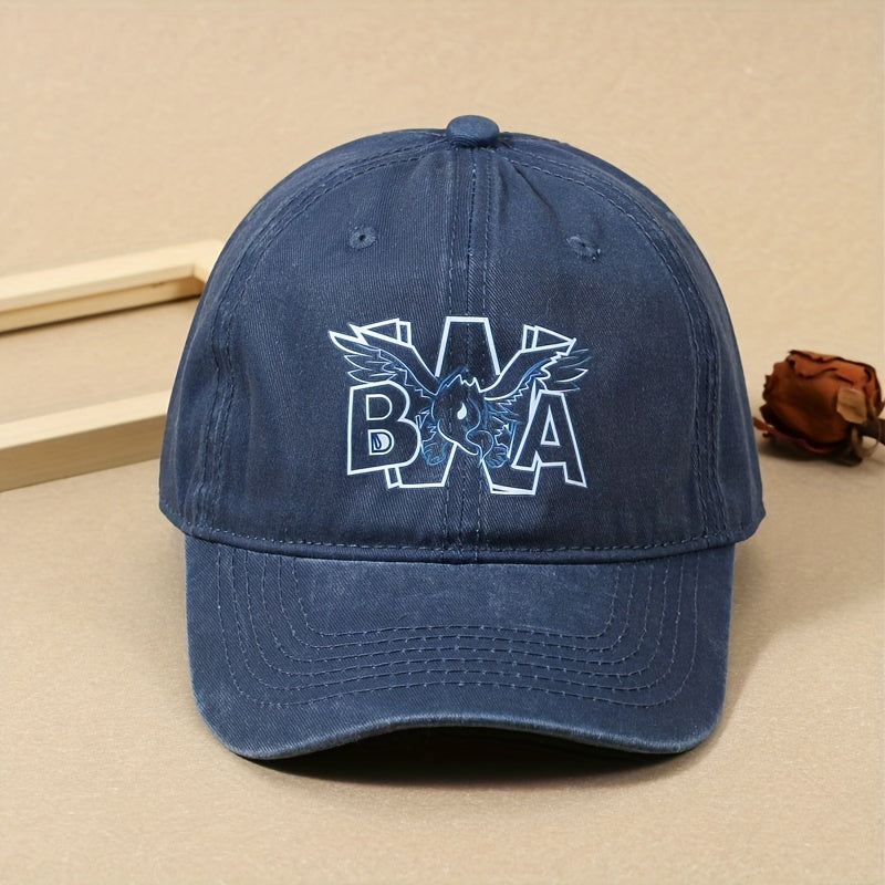 Anime On Strike Baseball Cap Washed Distressed Adjustable Dad Hats