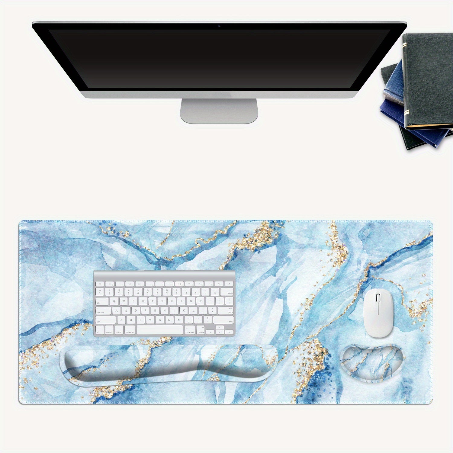 HUADO 3 in 1 Gaming Mouse Pad & Keyboard Wrist Rest