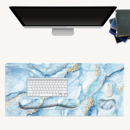 HUADO 3 in 1 Gaming Mouse Pad & Keyboard Wrist Rest