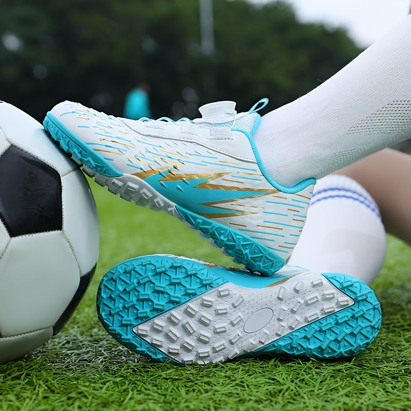 Boys TF Soccer Shoes Lightweight Cleats Non Slip Training Shoes for Kids