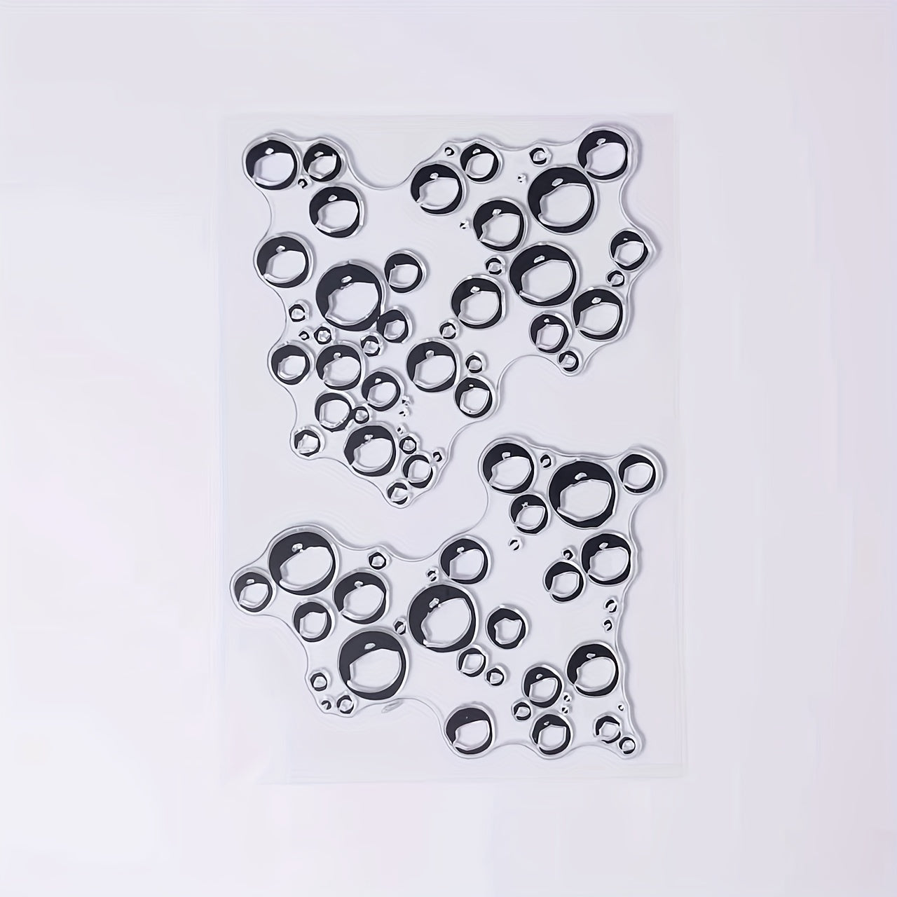 Bubble Art Pattern Clear Stamp for Card Making