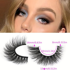 7 Pairs 3D False Eyelashes Cat Eye Lashes Natural Thick Short Long Lengthening