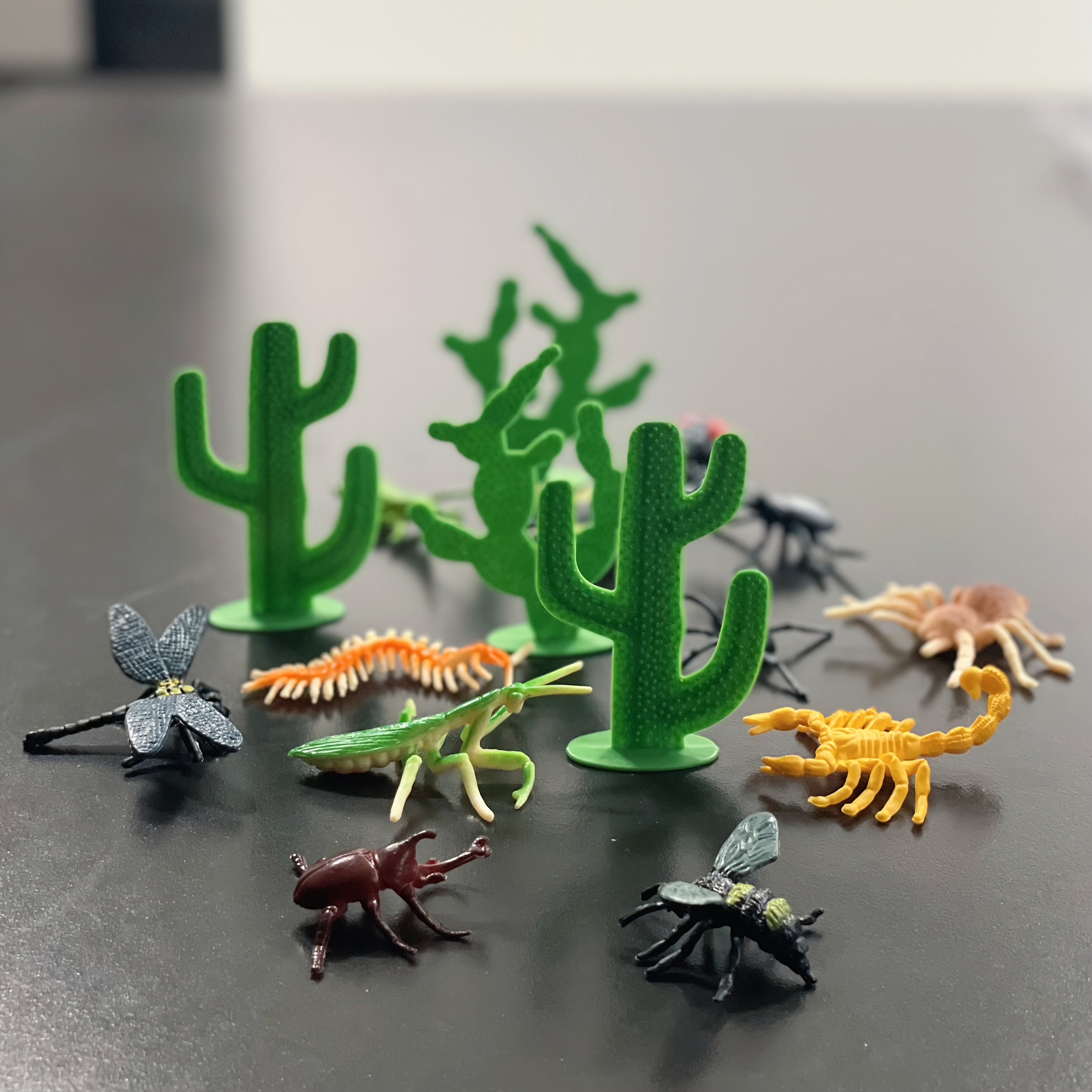 16pcs Insect Plant Model Set Cognition Puzzle Toy Holiday Decoration Party