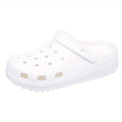 Women's Platform Clogs Hollow Out Non Slip Slide Shoes