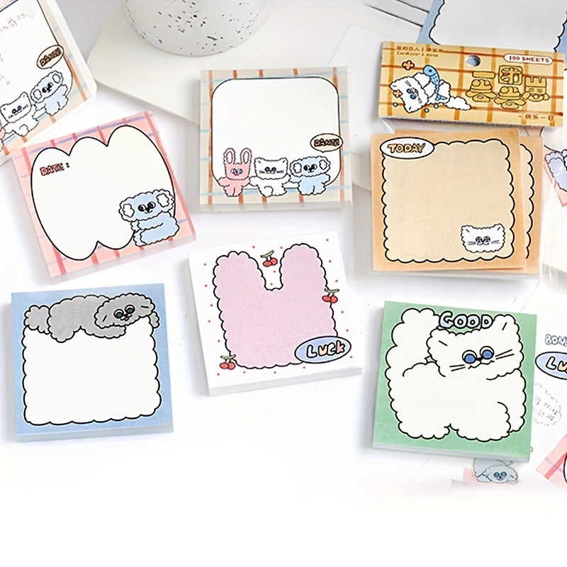 Animal & Rose Starry Sky Mini Stickers Notepad