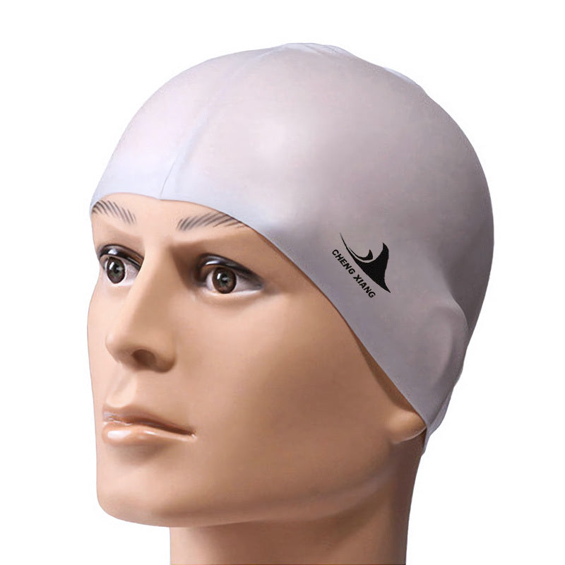 Adult Waterproof Silicone Swimming Cap Non slip Ear Protection