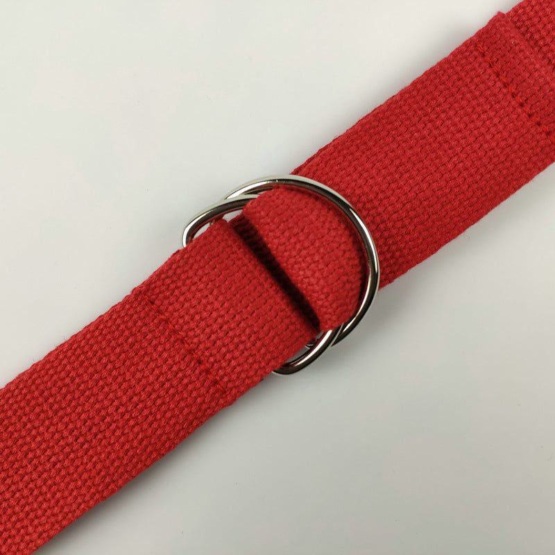 Double D Buckle Canvas Belt