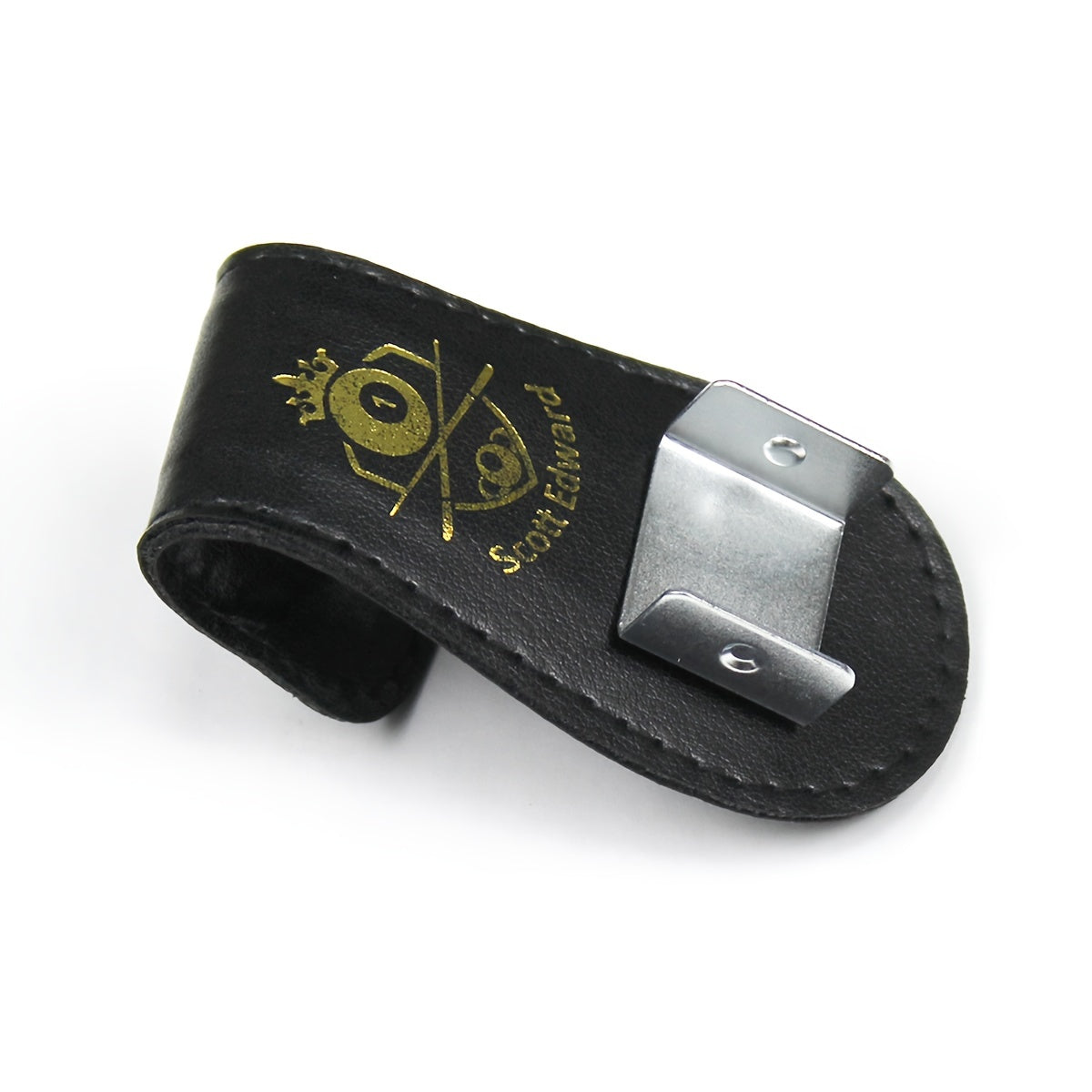 1pc Billiard PU Leather Chalk Holder