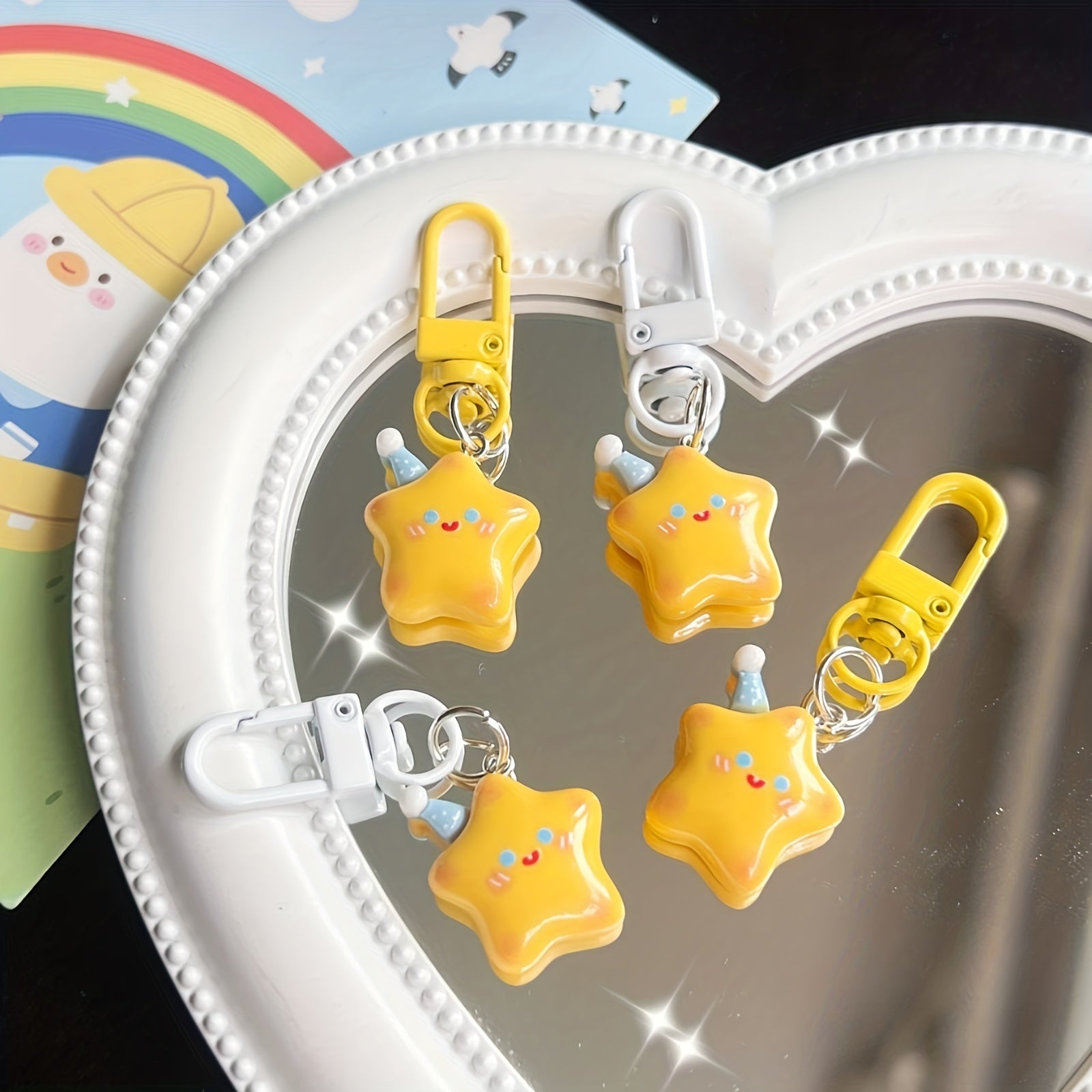 Star Key Chain & Hairpin Girl's Bag Decoration