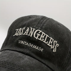 Vintage Hat Washed Baseball Cap Classic Art Embroidery Sunscreen Cap