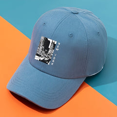Cartoon York Baseball Cap Solid Print Casual Sun Hats Man Unisex Dad Hat