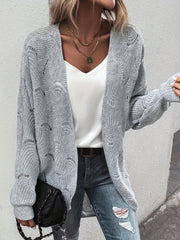 Open Front Long Sleeve Cardigan