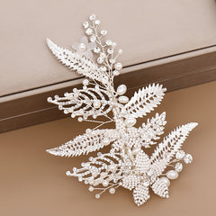 Silvery Wedding Hair Accessories Faux Pearl Hairgrips Clips Crystal