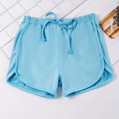 Toddler Girls Bow Elastic Waist Casual Track Shorts Kids Summer Clothes