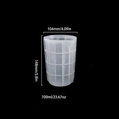 Silicone Measuring Cup 100-750ML for DIY Jewelry Making Epoxy Resin Mixing