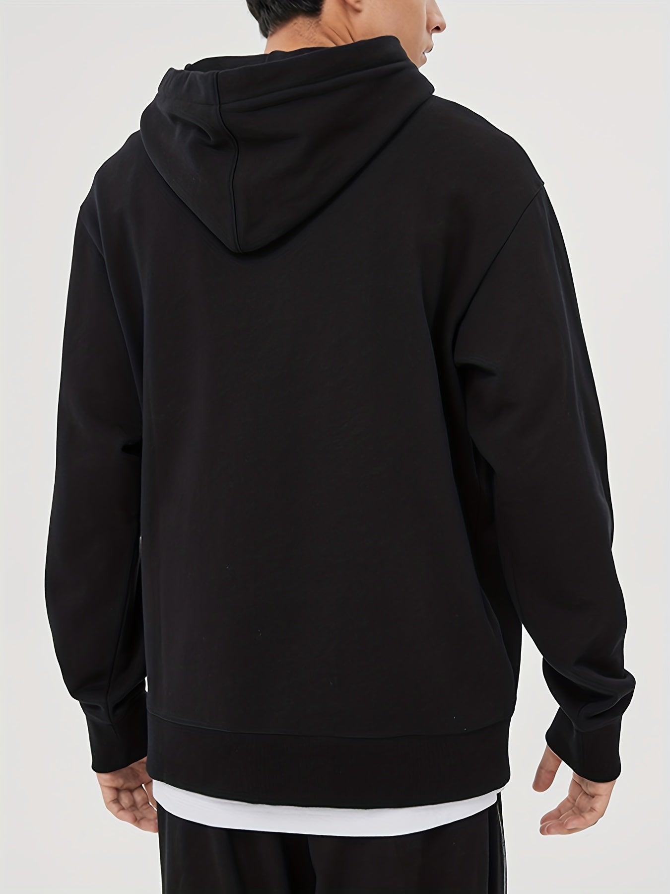 Vintage Style Print Hoodie for Men