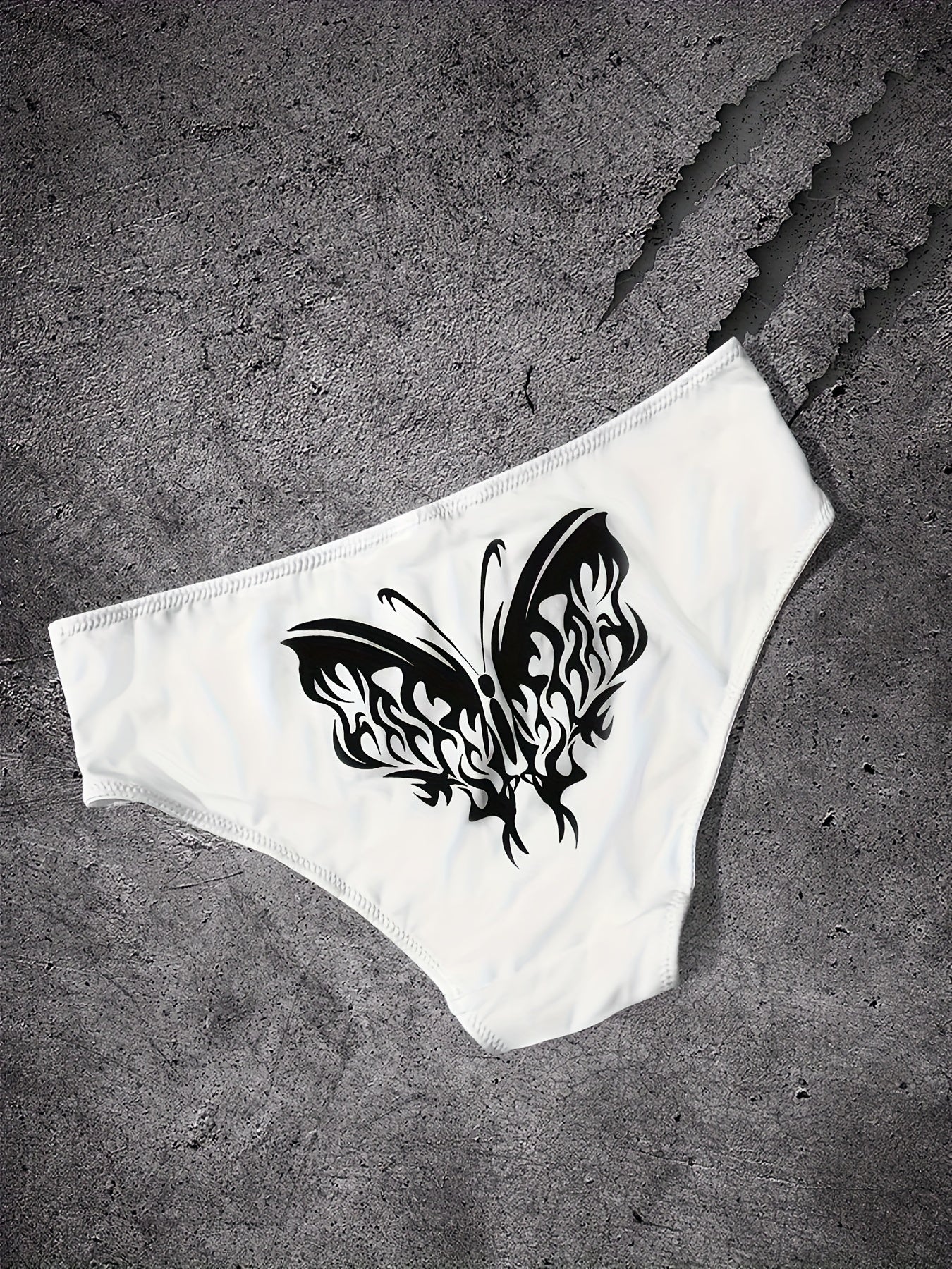 3pcs Skull & Spider Web Print Briefs Halloween Panties Women's Lingerie