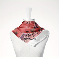 Customizable Personalized Scarf for Women and Men Soft Polyester Fiber