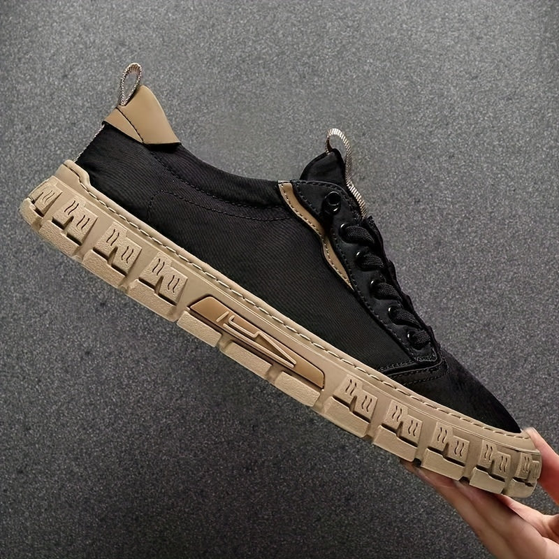 Men's Casual Lace-up Sneakers Comfortable Breathable Shoes