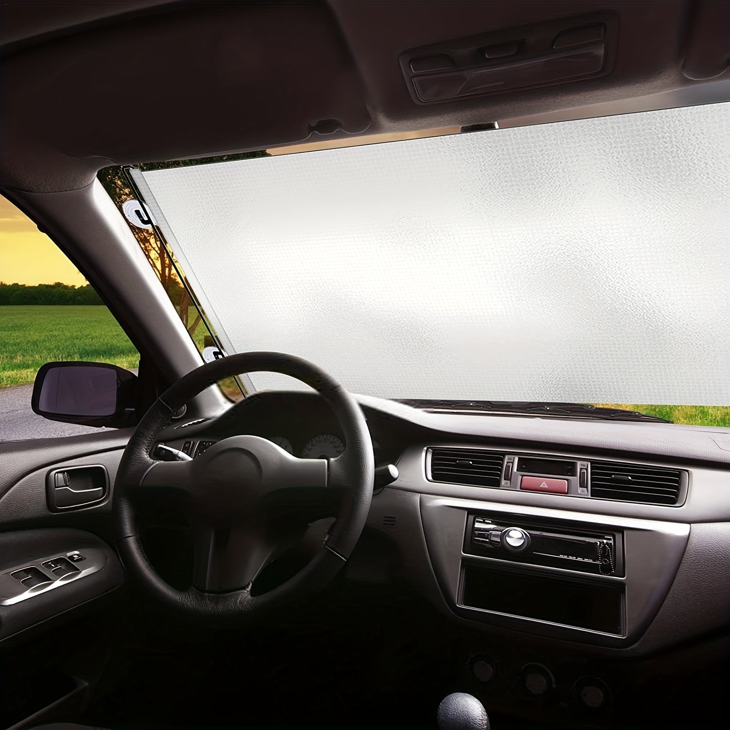 Retractable Car Roller Blind Suction Cup Car Side Window Block Sunlight 50 04 12