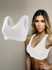 Textured Vest Sports Bra Quick Drying Yoga Bra