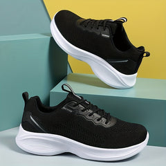 Men's Lightweight Woven Running Shoes Breathable Outdoor Sports Shoes