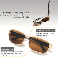 Men's Business Sunglasses UV400 Outdoor Glasses