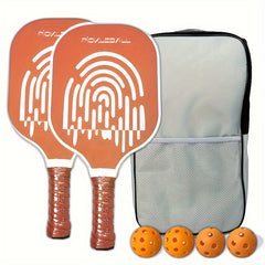 Pickleball Paddles Set of 2 with Polymer Core & Fiberglass Surface