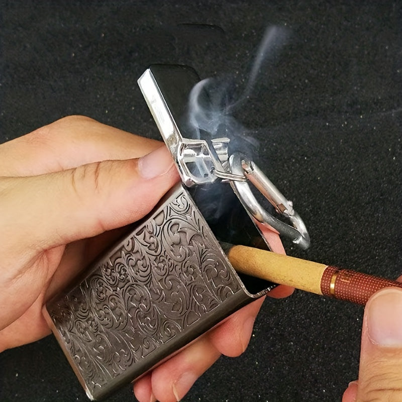 Portable Cigarette Case Thin Metal Small Tobacco Alloy Anti-Pressure Square