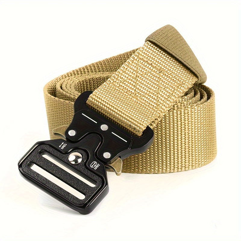 Quick Release Buckle Canvas Belt Outdoor Men's Military Training Belt