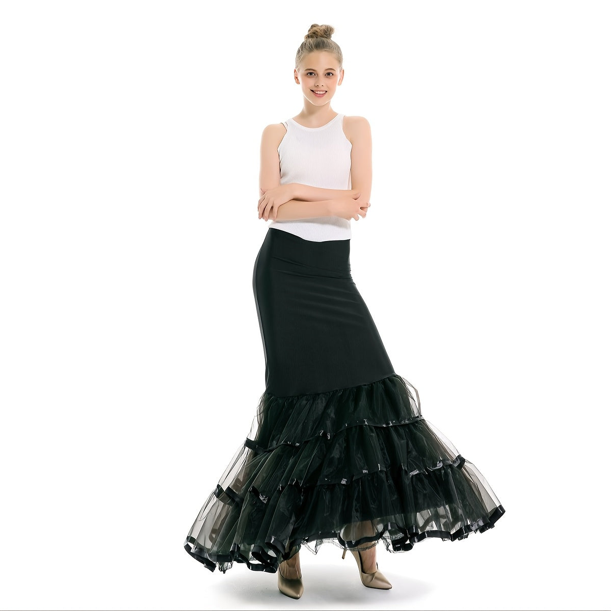 Baroque Style Mermaid Tail Petticoat