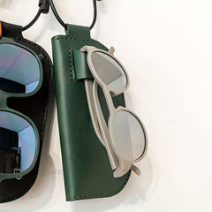PU Leather Sunglasses Case Oblique Span Glasses Bag Soft Bag