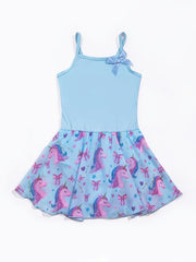 Cartoon Pony Graphic Cami Tulle Tutu Ballet Dance Dress